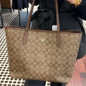 BOLSO COACH CAFE CLARO