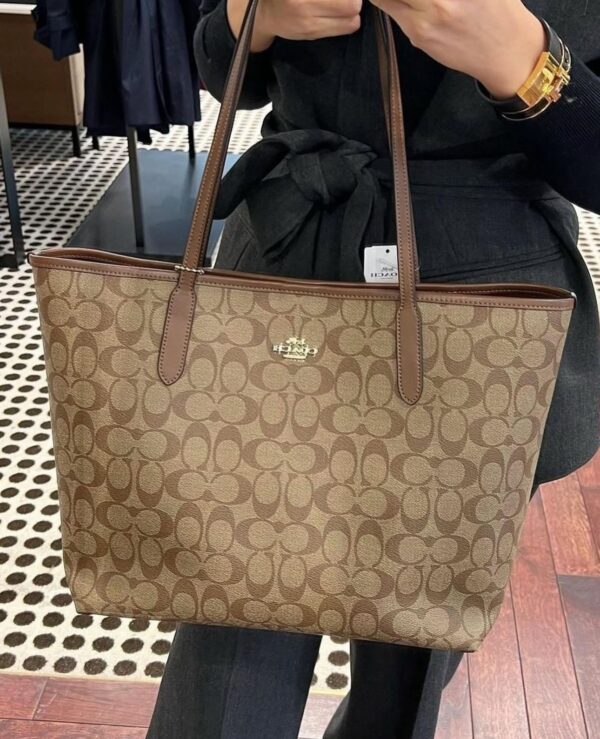 BOLSO COACH CAFE CLARO
