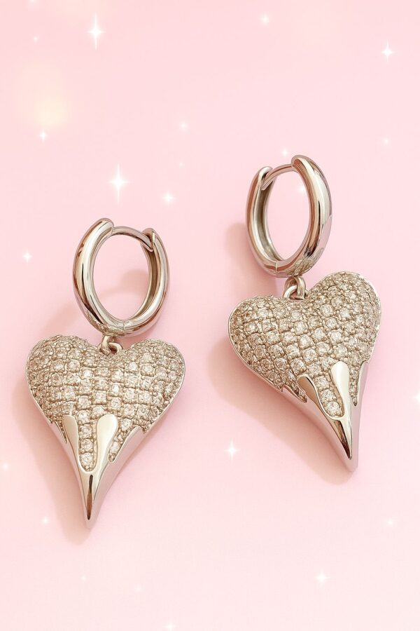 ARETAS CORAZONES PLATEADOS